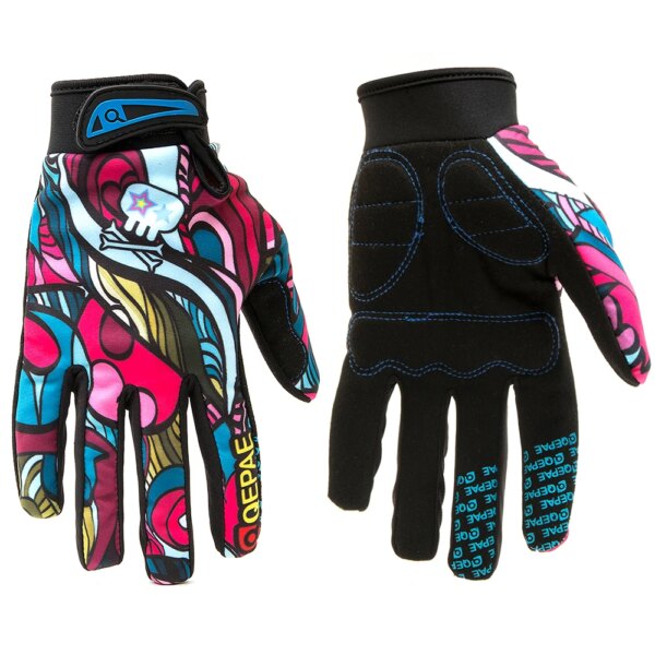 Qepae Guantes de invierno para motocicleta con dedos completos, Guantes con pantalla táctil, Guantes para carreras de Moto/esquí/escalada/ciclismo/equitación, guantes deportivos para Motocross