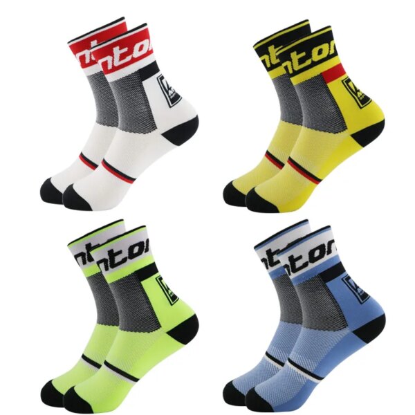 Calcetines deportivos profesionales de calidad para ciclismo, cómodos calcetines para bicicleta de carretera, calcetines para bicicleta de montaña, calcetines de carreras