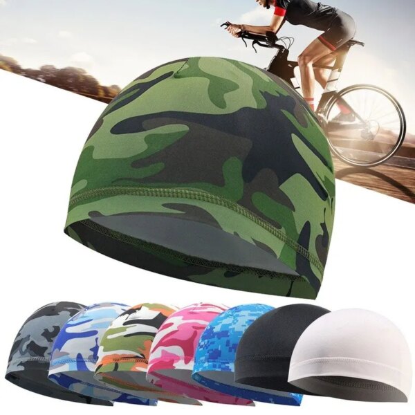 Gorro de ciclismo de secado rápido, gorro deportivo Anti-UV antisudor para verano, gorro interior Unisex para montar en bicicleta y motocicleta