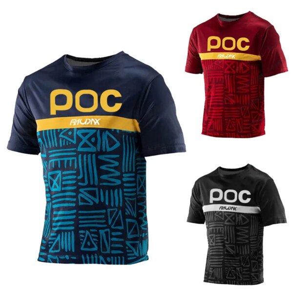 RAUDAX POC camisetas de Motocross MTB Jersey para descensos Enduro Mtb Ciclismo Jersey bicicleta de montaña Maillot Ciclismo transpirable MTB camisetas