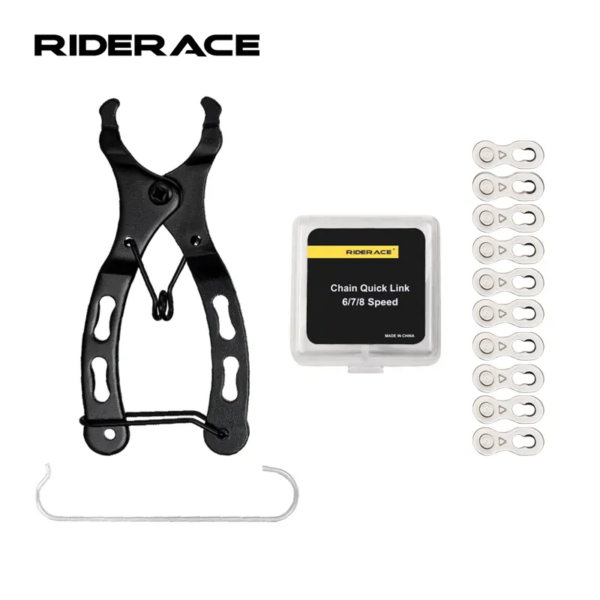 RIDERACE-Herramienta de reparación de cadenas de bicicleta, juntas de conector de cadena de bicicleta, botones mágicos para eslabones maestros rápidos de 6/7/8/9/10/11/12 velocidades