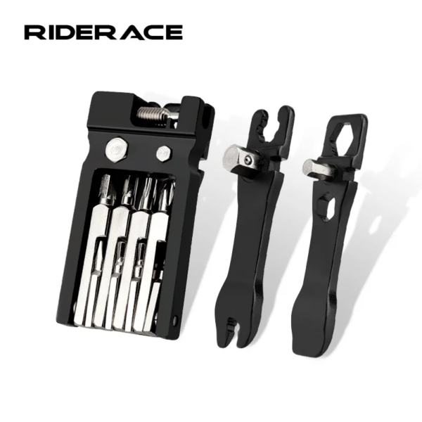 RIDERACE-llave hexagonal para radios de bicicleta, Kit de herramientas de reparación multifunción plegable, cortador de cadena de montaña, destornillador para bicicleta de carretera