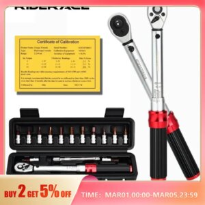 Juego de llaves dinamométricas para bicicleta RIDERACE 15 piezas 1/4\