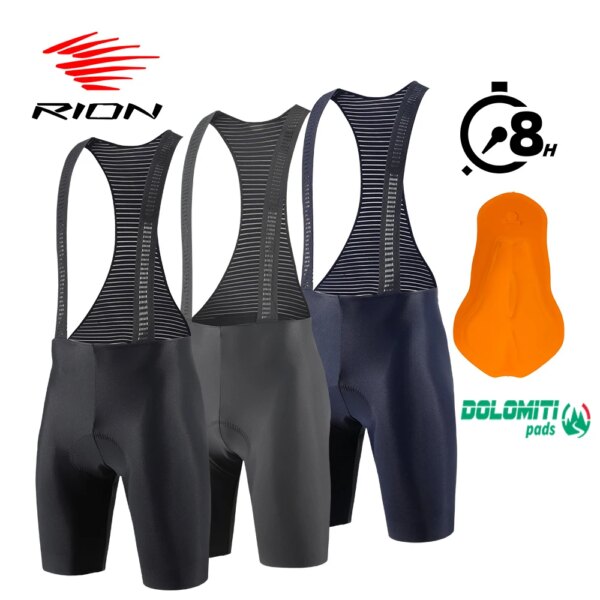 RION-pantalones cortos con pechera para ciclismo para hombre, ropa para bicicleta de montaña, medias para ciclismo de descenso, Motocross, Dolomiti, 8H, para exteriores