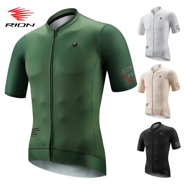 RION-Camiseta de Ciclismo para hombre, camisetas para bicicleta de montaña MTB, Ropa de bicicleta de carretera, Maillot, Jersey, Ropa de verano