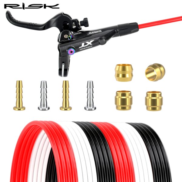 RISK-Kit de manguera de freno de disco hidráulico para bicicleta, juego de carcasa de tubo para Shimano Magura Sram SM-BH59 BH90, casquillo y aguja de compresión