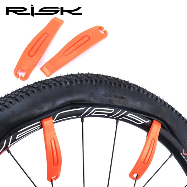 RISK KENWAY Serie 3 unids/set palancas de neumáticos de nailon para bicicleta palanca palanca de acero neumático palo cuchara herramienta de reparación de tubos