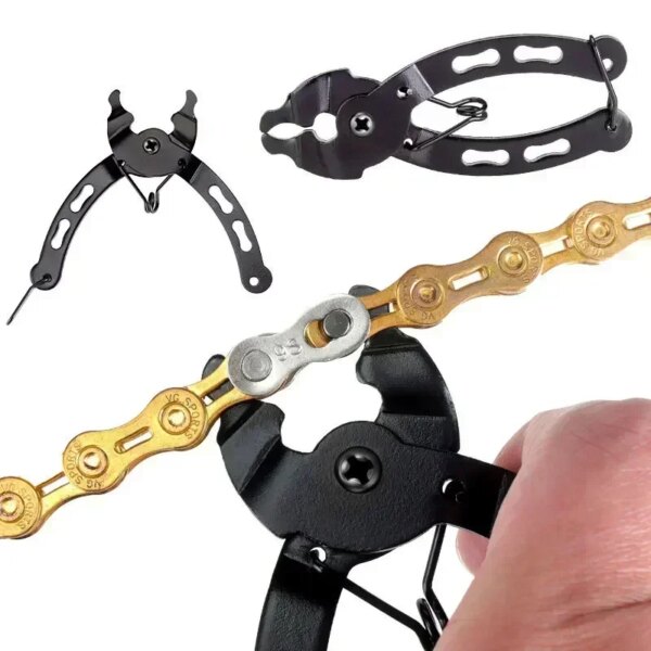 RISKRL216 Accesorios para bicicletas Componentes para bicicletas de montaña Mini desmontaje de gancho de cadena faltante Herramienta de conexión rápida Piezas de 12 velocidades