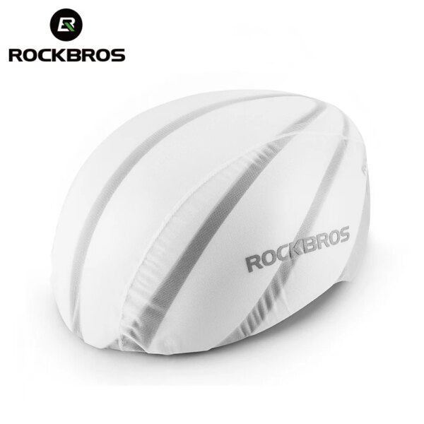 ROCKBROS-cascos de ciclismo para bicicleta, cubiertas para la lluvia, resistentes al viento, impermeables, a prueba de polvo, cubierta protectora para casco de bicicleta de montaña y carretera