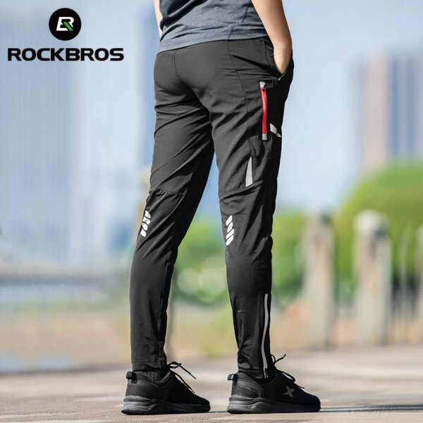 ROCKBROS-pantalones de ciclismo para hombre y mujer, pantalones transpirables de deporte de bicicleta, ropa de montar, pantalones MTB, pantalones de pesca y Fitness