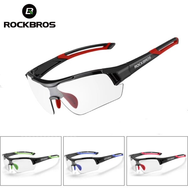 ROCKBROS fotocromáticos gafas de ciclismo bicicleta gafas de sol para deportes al aire libre gafas de decoloración MTB gafas de bicicleta de carretera gafas de bicicleta