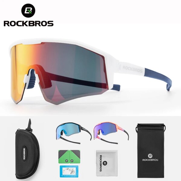 Gafas polarizadas ROCKBROS para bicicleta, gafas para hombre y mujer, gafas para bicicleta, protección solar, gafas deportivas, gafas de sol Ciclismo de Carretera MTB