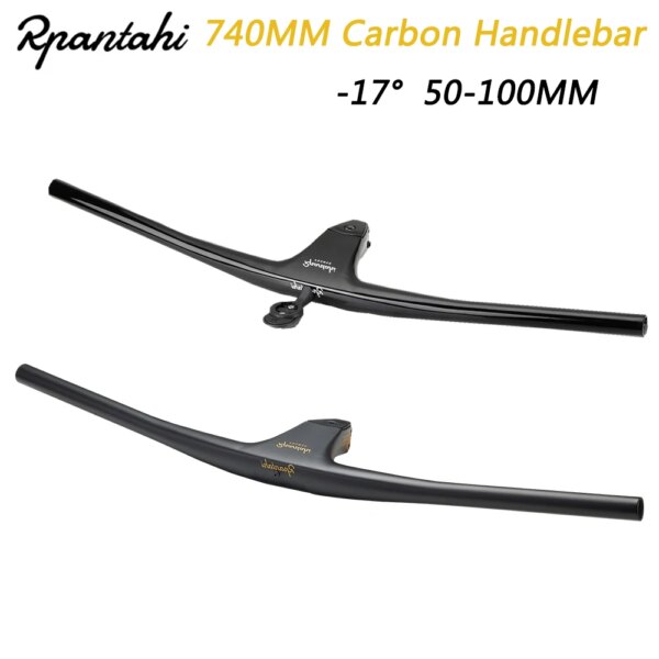 Manillar de bicicleta RPANTAHI negativo 17° 50-100MM para manillar integrado eficiente para bicicleta de carretera MTB (XC, Marathon) XX1