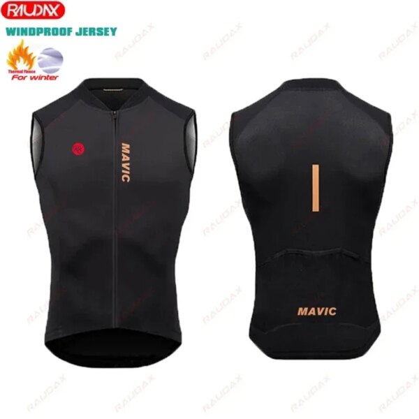 RX Mavic-Chaleco cálido de invierno para ciclismo, camiseta sin mangas, camiseta sin mangas para motocicleta todoterreno, chalecos cálidos para bicicleta de montaña y carretera, novedad de 2024