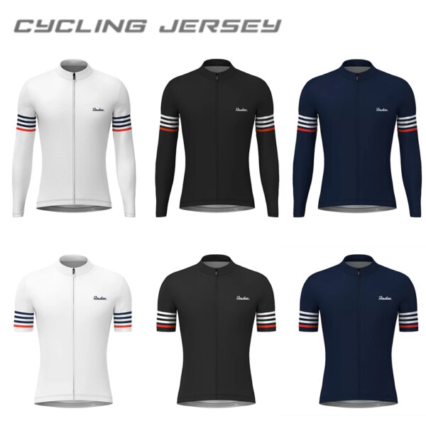Raudax-ropa de ciclismo de montaña para hombre, Jersey de ciclismo, Top de carreras, Maillot, ropa de verano para triatlón, 2024