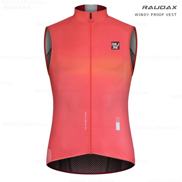 Raudax-Wind Chaleco Ciclismo Hombre, Chaleco Bicicleta Sin Mangas, Ligero, Outdoor, Cortavientos, Deportes MTB, Reflectante, Nuevo, 2023