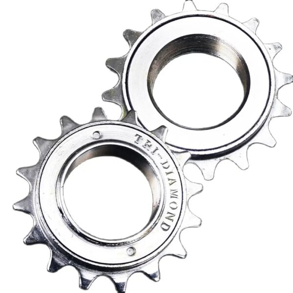Rueda libre de bicicleta de carretera 16T 18T marcha única 34mm volante de bicicleta engranaje de acero al cromo molibdeno piezas de bicicleta accesorio 40 clics