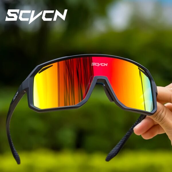 SCVCN Gafas de ciclismo Gafas de sol para bicicleta Hombres UV400 Gafas deportivas MTB Gafas para exteriores Bicicleta Mujeres Gafas de sol Multicolor Montar