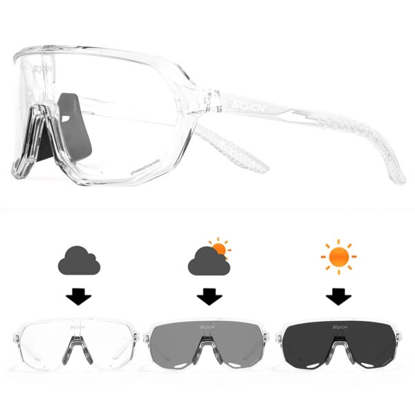 SCVCN, gafas de sol fotocromáticas para mujer, gafas para conducir para bicicleta, gafas deportivas para exteriores, gafas para ciclismo de montaña o de carretera para hombre, gafas UV400