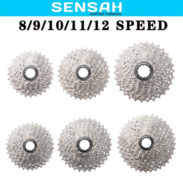 SENSAH-Cassette para bicicleta de carretera, 8/9/10/11/12 velocidades, 11V, 23T/25T/28T/30T/32T/34T/36T, rueda libre K7 10S, volante para HG Hub