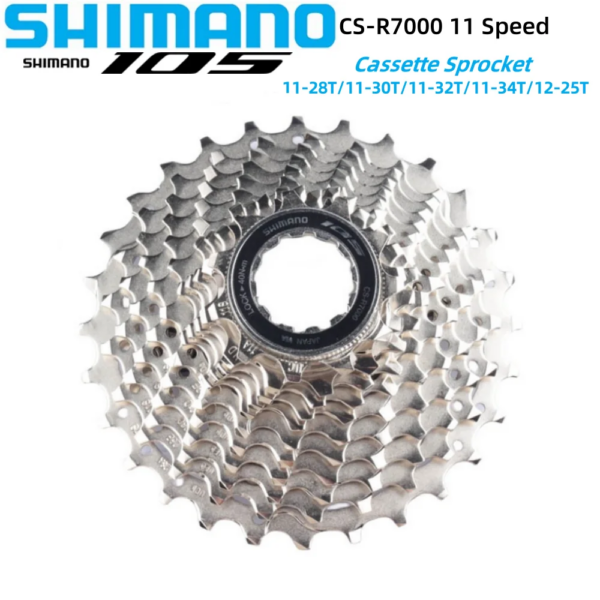 SHIMANO-piñón de Cassette 105 R7000, 11S, 11 velocidades, 11-28T/11-30T/11-32T/11-34T/12-25T, Original SHIMANO para rueda libre de bicicleta de carretera