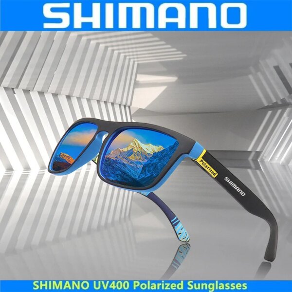 SHIMANO gafas de sol para hombre polarizadas Y2K mujer gafas para conducir, para pescar diseño Retro gafas UV400 gafas cuadradas para ciclismo