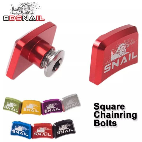 Tornillos para rueda de cadena de bicicleta SNAIL MTB, aleación de aluminio 7075, tornillos de plato único, tornillos de disco para bicicleta de montaña y carretera para platos y bielas