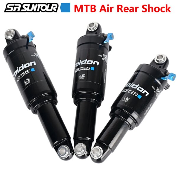 SR SUNTOUR-amortiguador trasero para bicicleta de montaña, 165mm, 190mm, 200mm, suspensión neumática XC, bloqueo de velocidad hidráulica
