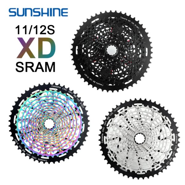 SUNSHINE MTB Bike CNC XD Cassette 11 12 velocidades K7 12V/11V volante de bicicleta de montaña 10-50/52T piñón 9-50T 9-42T para SRAM GX EAGLE