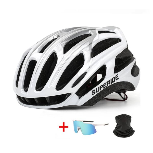 SUPERIDE TRAIL DH MTB casco de bicicleta con gafas ultraligero casco de seguridad en bicicleta de montaña hombres mujeres casco de ciclismo de carretera