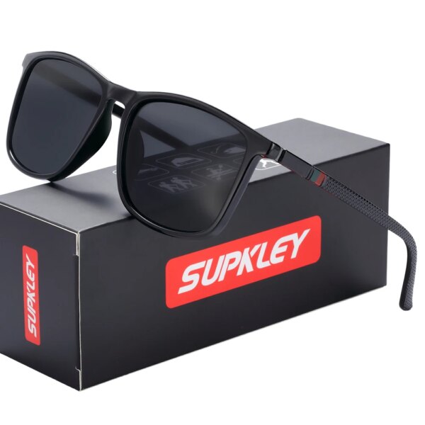 SUPKLEY Gafas de sol polarizadas para hombre, gafas de sol para conducir, para pescar, gafas deportivas para ciclismo al aire libre, accesorios para gafas UV400