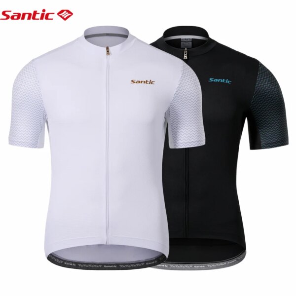 Santic verano hombres ciclismo Jerseys de manga corta ciclismo jersey ropa bicicleta camisa MTB camisetas cómodo tamaño asiático KM1C02221