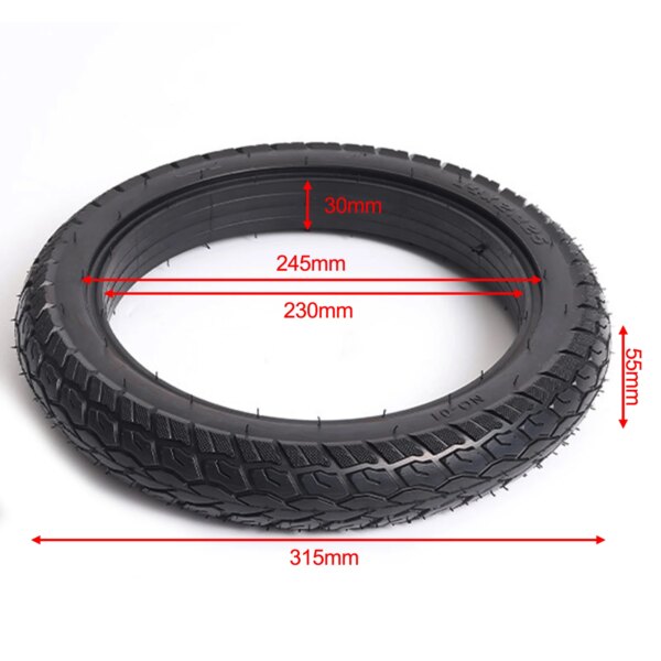 Neumáticos sólidos para patinete eléctrico, neumáticos a prueba de explosiones, de goma sólida, 14x2.125, sin inflado, para bicicleta de niños, scooter de 14 pulgadas