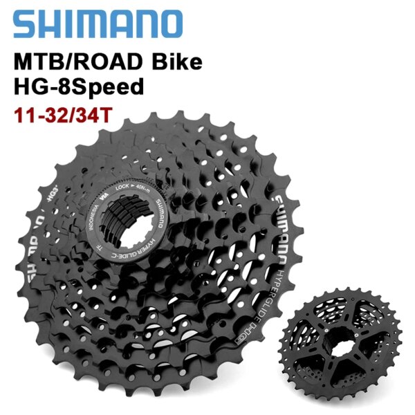 Shimano 8 velocidades HG31 volante bicicleta de montaña Cassette MTB CS-HG31-8 11-32/34T volante de bicicleta plegable MTB piezas de bicicleta HG31-8