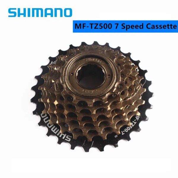 Shimano-piñón libre para bicicletas MF-TZ500, Cassette de 7 velocidades, 14-28T/14-34T, actualización de bicicleta de montaña desde TZ21