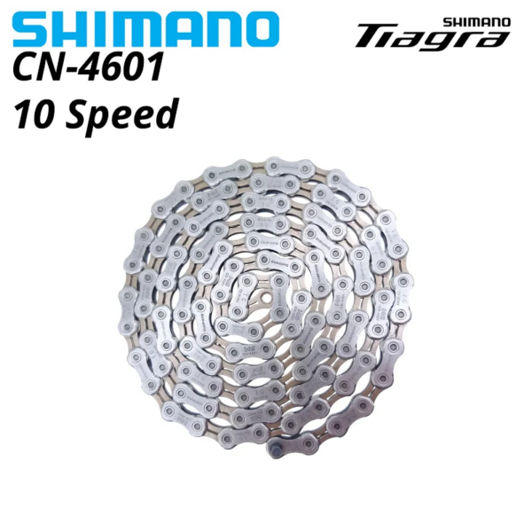 Cadenas Shimano Tiagra 4600 CN-4601 Cadena de 10 velocidades 112 eslabones para bicicleta de carretera 10S