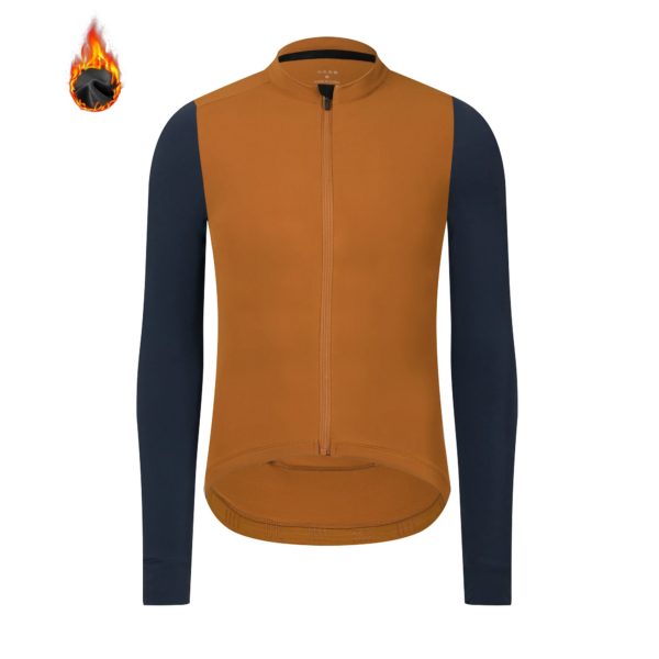 Spexcell Rsantce-Camiseta térmica de lana para ciclismo para hombre, ropa de ciclismo de montaña, uniforme de manga larga para exteriores, invierno, 2023