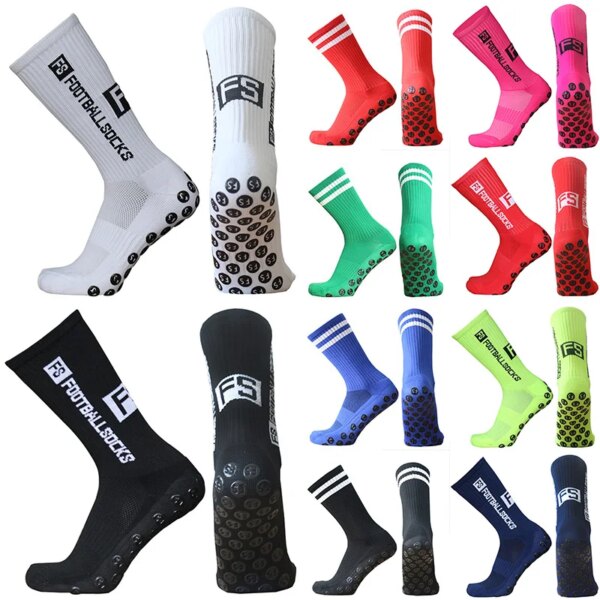 Calcetines deportivos antideslizantes para hombre y mujer, medias de fútbol FS, béisbol, Rugby, agarre, calcetines de fútbol