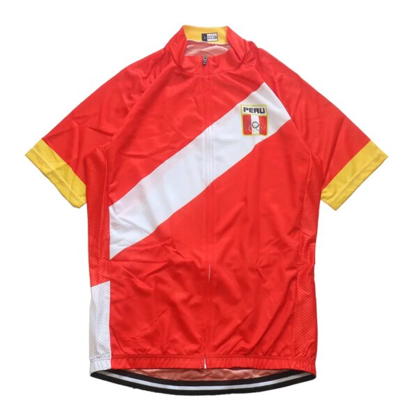 Camiseta de manga corta para bicicleta de Motocross de Perú para hombre de verano, MTB, ciclismo, camiseta de descenso Enduro, bicicleta de montaña Mx, carrera deportiva cómoda