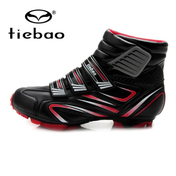 TIEBAO-zapatos de Ciclismo de montaña para bicicleta de montaña, zapatillas atléticas con autosujeción, botas