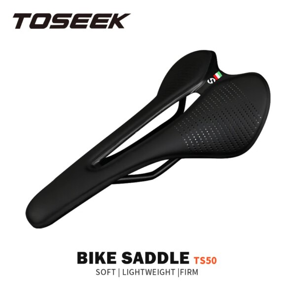 TOSEEK-cojín de asiento cómodo, ultraligero y transpirable, sillín estrecho y pequeño, recomendado para piezas de sillín de bicicleta para mujer