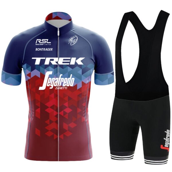 TREK ciclismo 2024 pantalones cortos para hombre ropa deportiva para hombre Jersey traje de triatlón pantalones de Gel ropa de verano babero para bicicleta