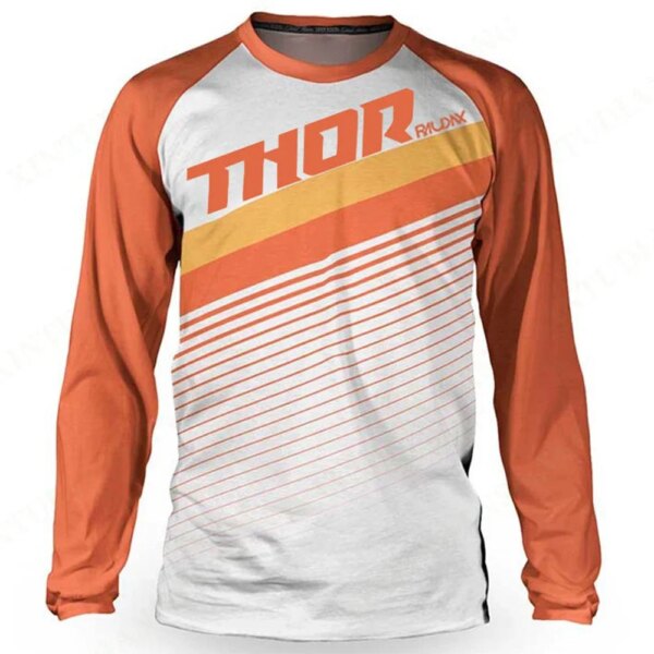 Thor Raudax Racing Mx manga larga Motocross ciclismo Jersey deportes camisetas para descensos MTB bicicleta camisas Offroad DH motocicleta Jerseys