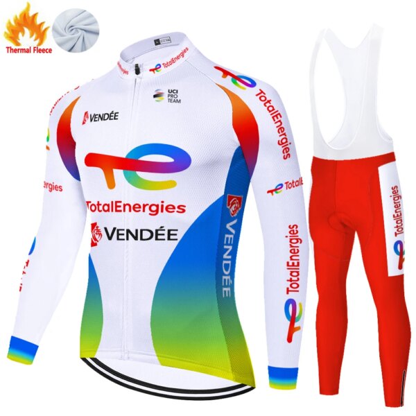 Total new energy ropa ciclismo hombre invierno polar conjunto ciclismo masculino ciclismo jersey tenue cyclisme homme hiver