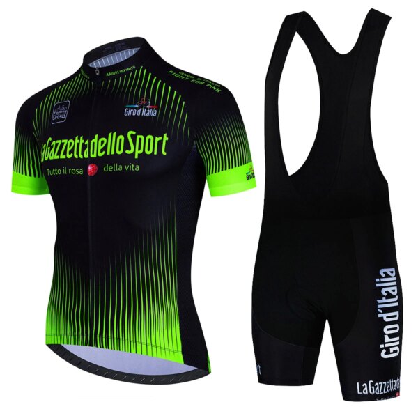 Tour De Giro D'ITALIA Ciclismo jersey conjuntos Ciclismo ropa verano manga corta secado rápido MTB bicicleta traje Maillot Ciclismo Hombre