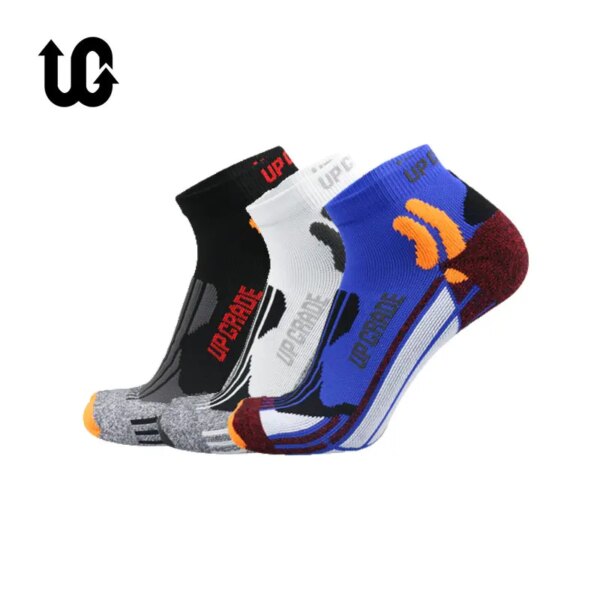 UGUPGRADE Coolmax calcetines de compresión de algodón para correr ciclismo al aire libre calcetines de esquí de baloncesto transpirables calcetines térmicos