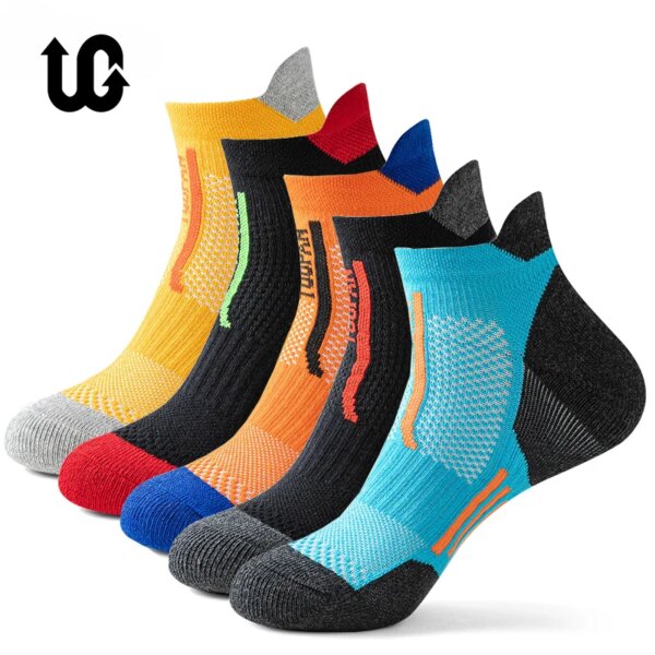 UGUPGRADE-Calcetines deportivos para hombre, almohadilla de baloncesto profesional para exteriores, parte inferior de toalla de felpa, calcetines transpirables antideslizantes para correr