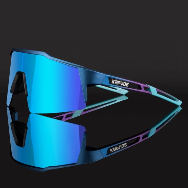 Gafas deportivas UV400 para bicicleta de montaña, gafas deportivas para ciclismo, gafas de ciclismo para exteriores, gafas de sol para ciclismo para hombre, gafas de sol MTB, 1 lente