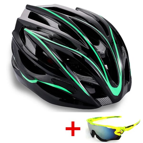 Casco de ciclismo ultraligero diseño de llama MTB seguridad de conducción en carretera casco ajustable casco de bicicleta moldeado integralmente