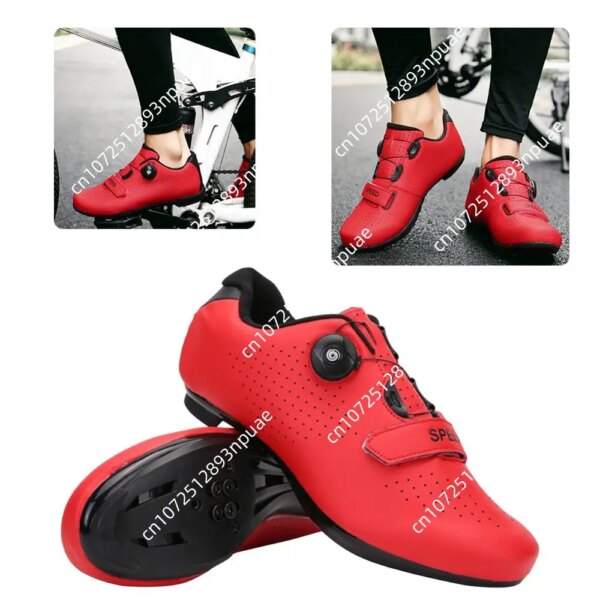 Zapatos de ciclismo unisex Zapatos ligeros para andar en bicicleta Zapatos antideslizantes para andar en bicicleta de carretera para bicicleta de carretera Bicicleta de montaña